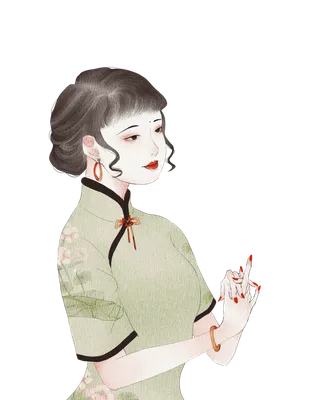 传统旗袍美女 (13)