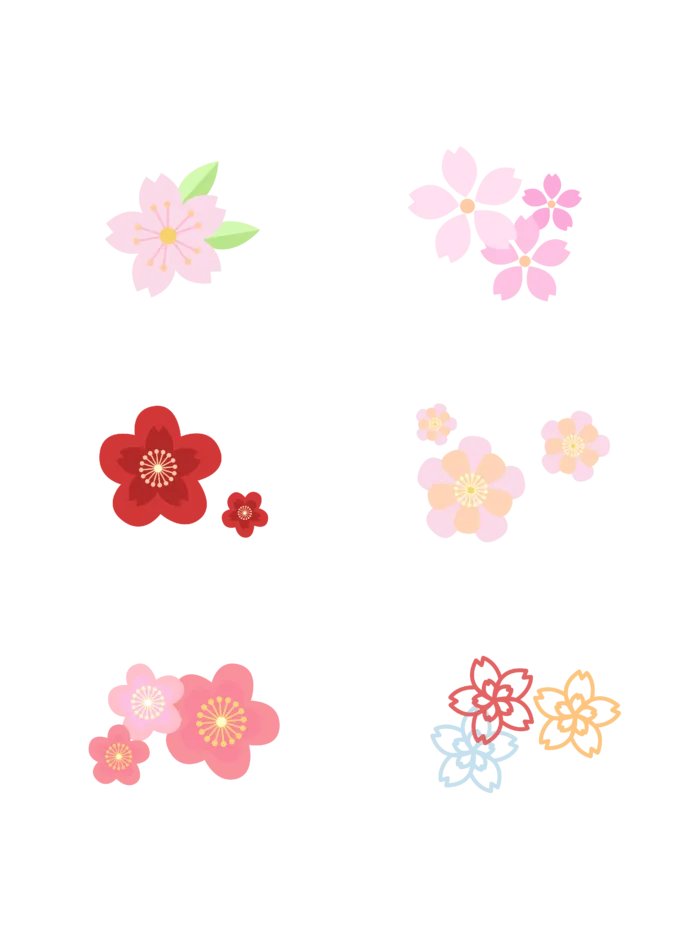 花朵|装饰|免扣元素|多色