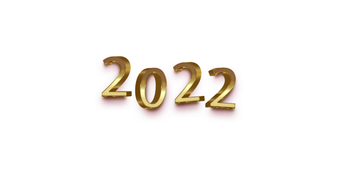 设计2022数字装饰新年