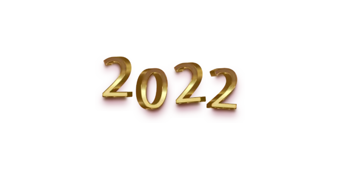 设计2022数字装饰新年