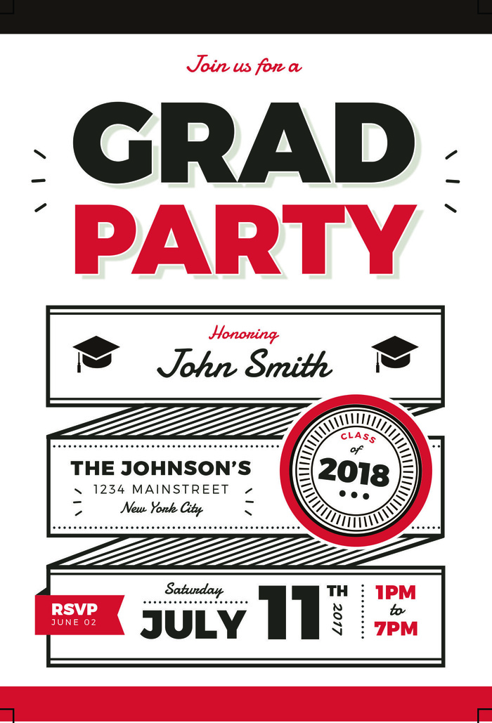 聚会邀请宣传单PSD素材