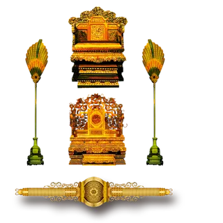 中国古风元素龙椅