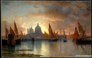 威廉 · 斯坦利 · 哈塞尔廷—安康圣母圣殿，日落