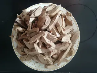 白卤猪肝兔肝凉拌美食实拍