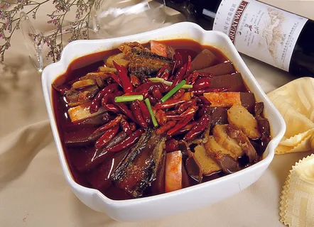 香辣鸭胗血旺  香辣鸭胗血旺
