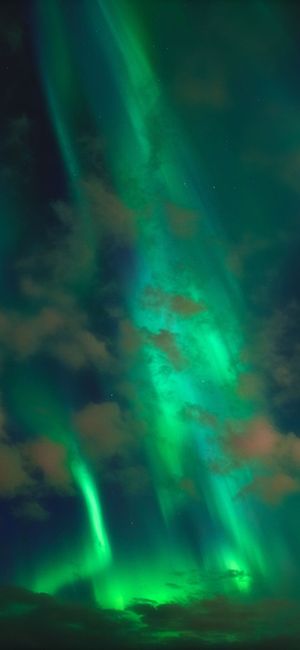 绿色极光壁纸图片