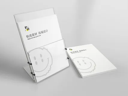 高端文创艺术品牌传单VI样机