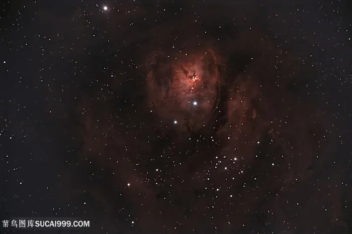 红色星光点缀背景图片