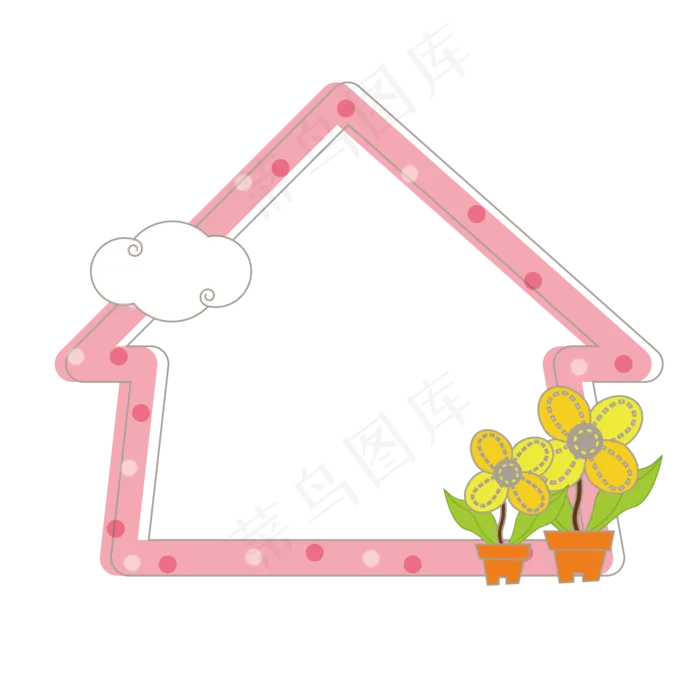 卡通边框 卡通彩色框  手绘对话框 可爱边框 免抠