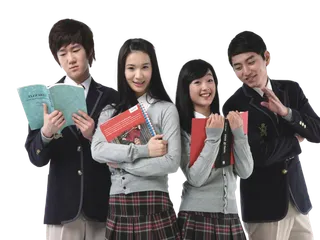 男生 女生  学习 看书  高中生