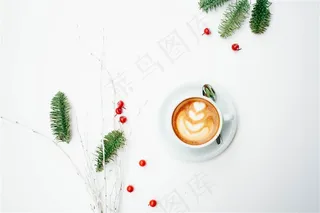 圣诞节的咖啡杯