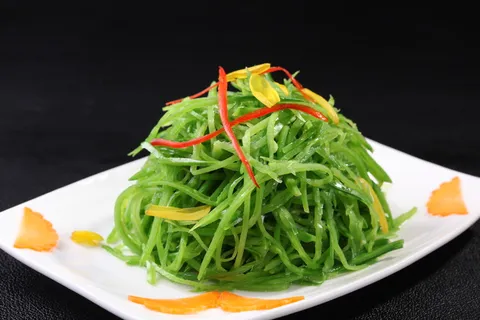 凉拌荷兰豆丝 (1)