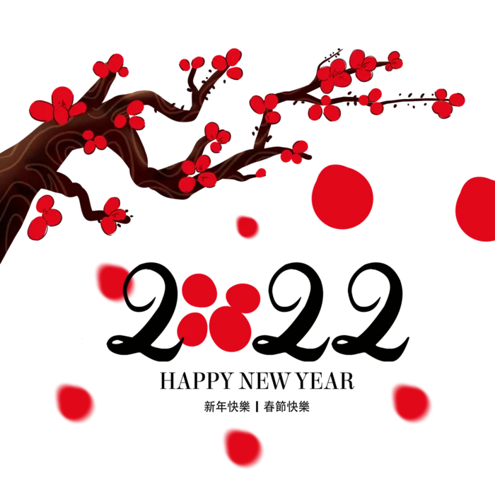 2022新年艺术创意字体虎年3D立体标题数字文字png免抠字素材