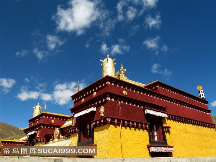 中国藏传佛教寺院建筑景观图片