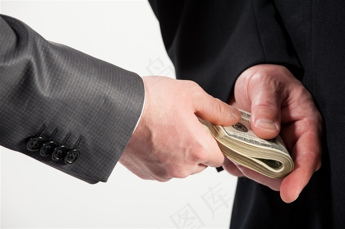 交钱的商务人士高清素材