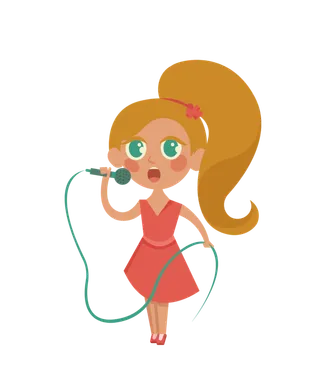 唱歌 女孩 卡通