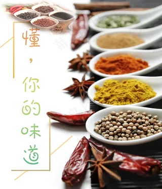 中国风、蔬菜、菜谱、调料、作料海报