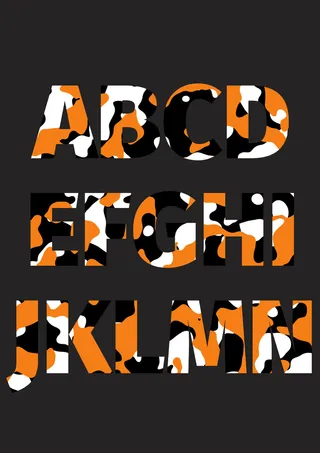 黑色简约风字母海报背景素材