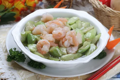 小碗虾仁蒸丝瓜 (6)