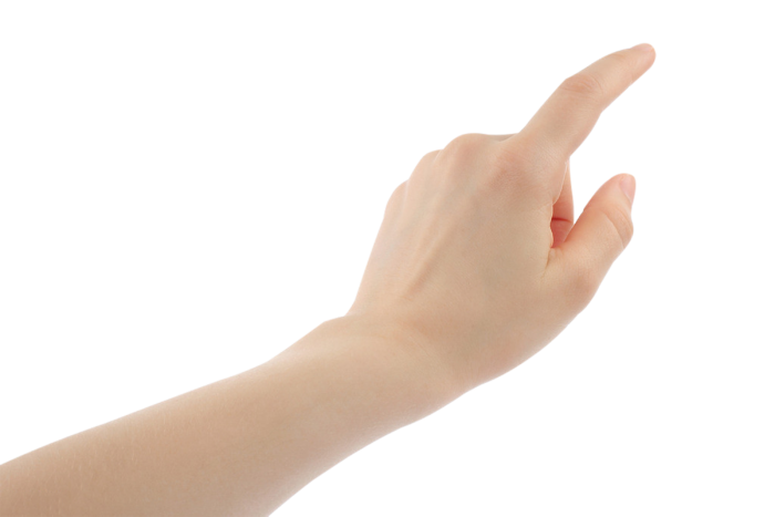 手点击手势免抠png