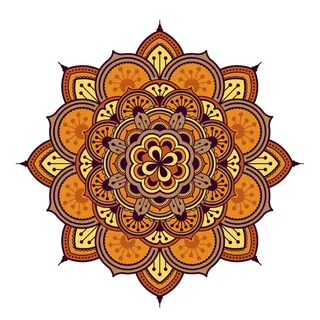 复古中式国潮风敦煌花纹装饰图案花卉藻井肌理圆形边框素材