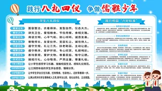 八礼四仪学校展板