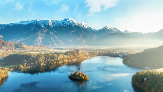 冬天山水背景风景 冬天山水背景风景