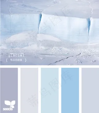 冬天系配色色卡色彩搭配