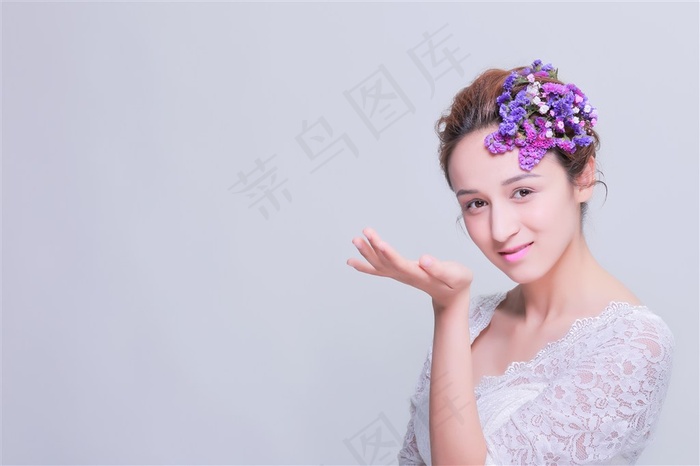 清新美女妆面图片