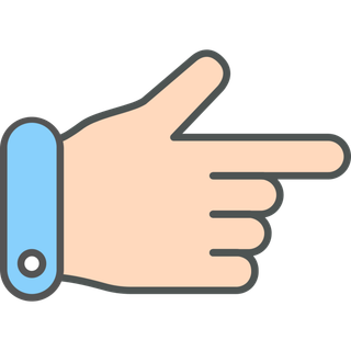 扁平风人物手势简笔画