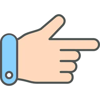 扁平风人物手势简笔画