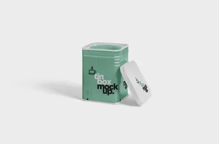 茶叶包装盒样机智能贴图PSD模板