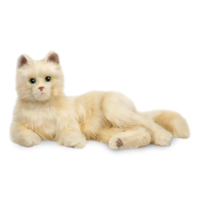 猫咪侧卧卡通