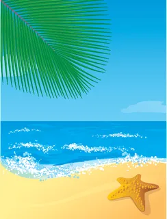 夏天海滩大海背景