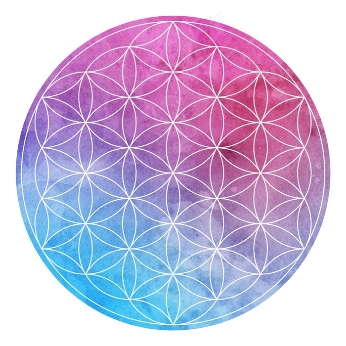 玫红渐变圆形背景