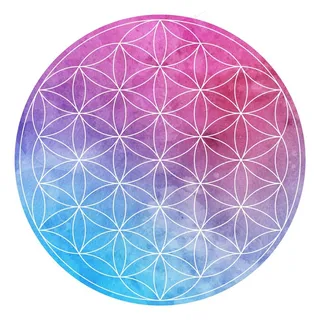 玫红渐变圆形背景