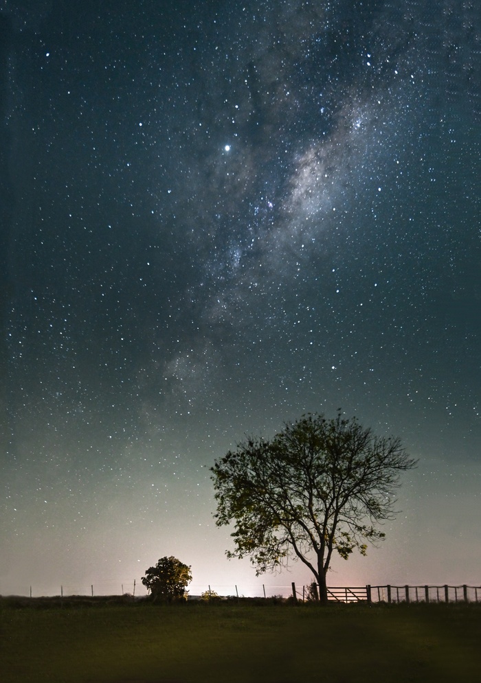 黑色星空摄影素材