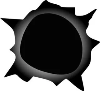 子弹射孔 PNG免抠