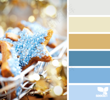 冬天系配色色卡色彩搭配