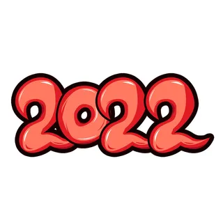 卡通新年2022春节虎年字体艺术字LOGO图标海报插画设计素材