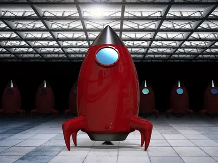 喷火升空的火箭高清素材图片