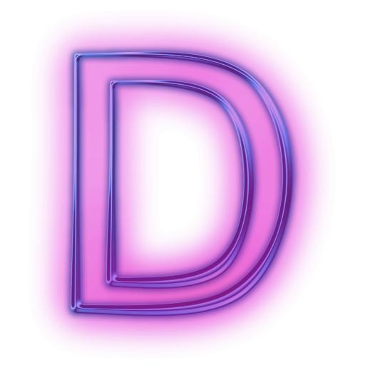 字母D PNG免抠(512x512)