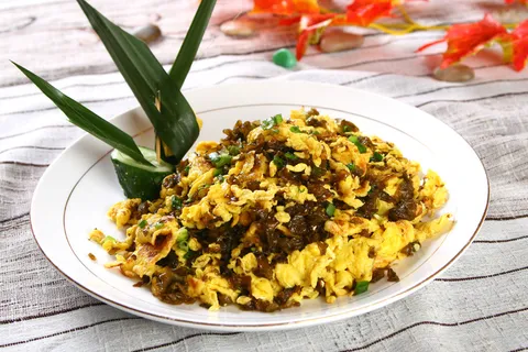 R01444地皮菜炒鸡蛋 (5)