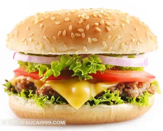 芝士汉堡高清图片