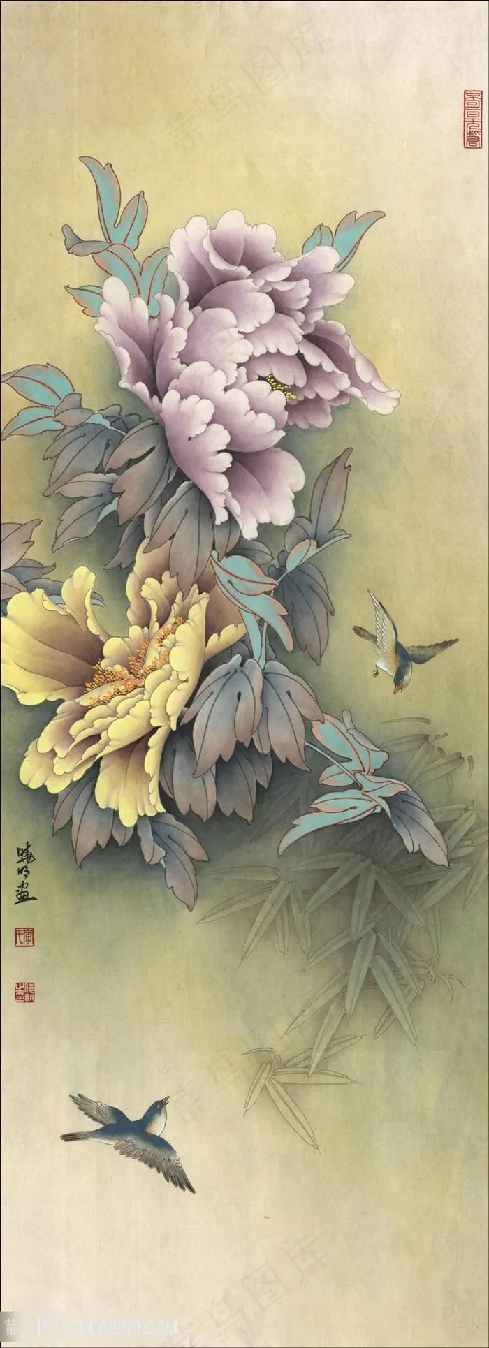李晓明临恩师王道良觅春图国画图片