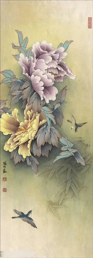 李晓明临恩师王道良觅春图国画图片 李晓明临恩师王道良觅春图国画图片