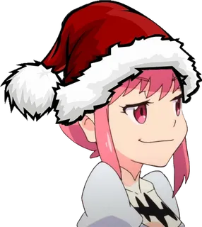 圣诞帽女孩素材人物卡通