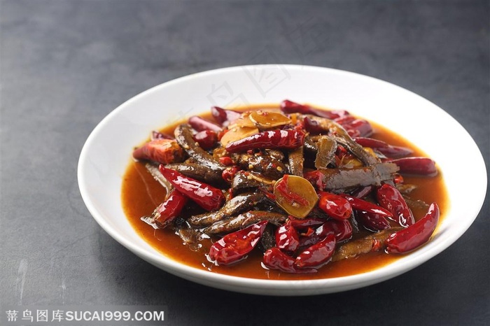 干煸泥鳅图片中华美食