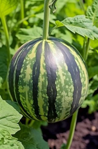 西瓜地藤蔓背景