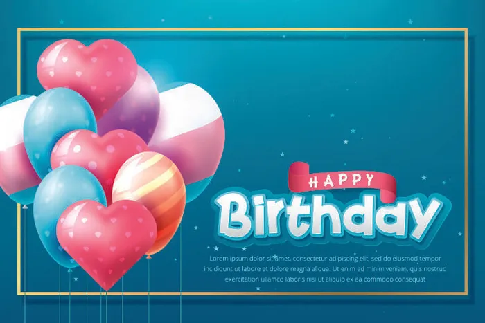 设计儿童生日背景eps,ai矢量模版下载
